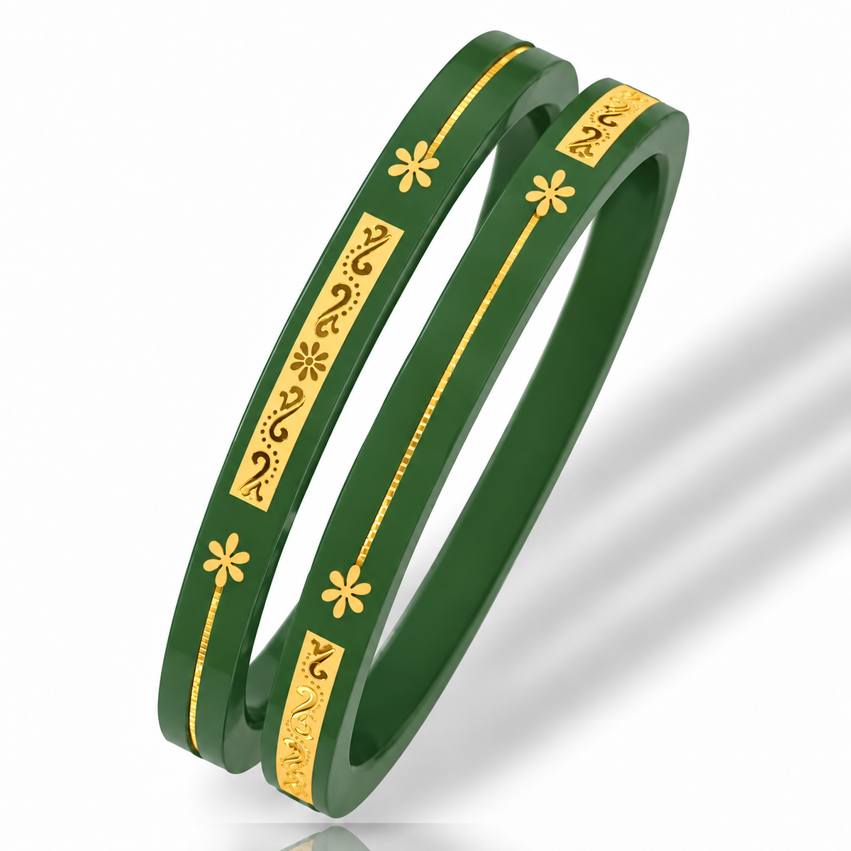 22kt (916) Pure Gold Taar Handmade Pola Bangles for Women with Purity Certificate